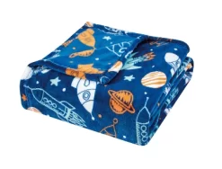 Wonder Space Adventure Plush Fleece Throw Blanket 50" X 70"