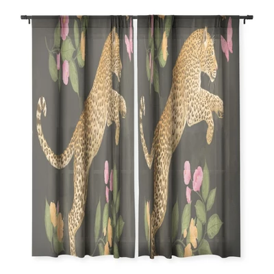 Laura Graves Reach For It Single Panel Sheer Window Curtain - Society6 - Image 2