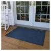 2'x3' Solid Doormat Blue/Black - HomeTrax