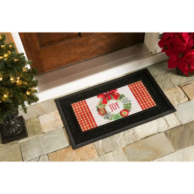 Evergreen Indoor Outdoor Doormat Bundle Set Of 5 - Frame And 4 Welcome Seasonal Inserts Santa Ho Ho Ho Halloween Thanksgiving - Image 6