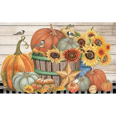 Bountiful Bushel Fall Doormat 30" X 18" Indoor Outdoor Briarwood Lane - Image 2