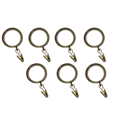 Linen Avenue Curtain Rod Decorative Drapery Rings - Image 5