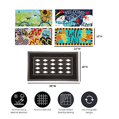 Evergreen Flag Sassafras Doormat Four Seasons Set Of 5 - Image 5