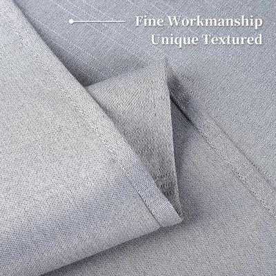 Trinity Room Darkening Thermal Insulated Linen Textured Curtains For Kitchen Cafe - Image 2