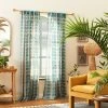 1pc Sheer Vines Burnout Window Curtain Panel Green - Opalhouse™ Designed With Jungalow™