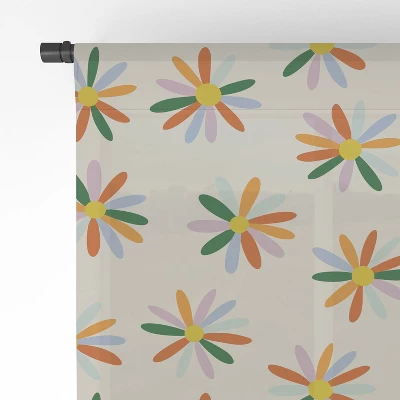 Lane And Lucia Patchwork Daisies Single Panel Sheer Window Curtain - Society6 - Image 3
