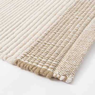 7'x10' Marina Striped Wool/Cotton Area Rug Cream - Threshold™ Designed With Studio McGee - Image 2