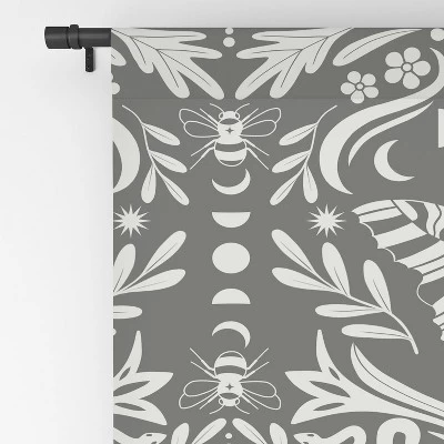 Emanuela Carratoni Ultimate Gray Damask 64" X 50" Single Panel Room Darkening Window Curtain - Deny Designs - Image 3