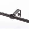Decorative Drapery Single Rod Set With Cage Ball Finials Oil Rubbed Bronze - Lumi Home Furnishings