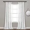 Home Boutique Ombre Stripe Yarn Dyed Cotton Window Curtain Panels Rainbow 40X84 Set
