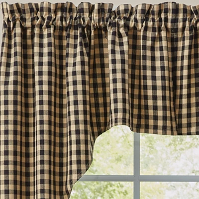 Park Designs Berry Gingham Lined Swags 72" X 36" - Image 2