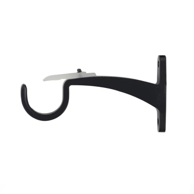 Iron And Resin Expandable Black And Gold Window Curtain Rod By Blue Nile Mills - Image 4