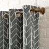 Kenwood Chevron Blackout Grommet Top Curtain Panel - Sun Zero