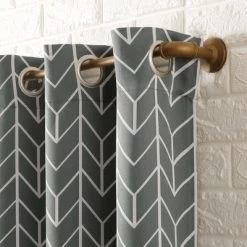 Kenwood Chevron Blackout Grommet Top Curtain Panel - Sun Zero
