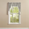 Park Designs Buffalo Check Ruffled Dove Swags 72" X 36"