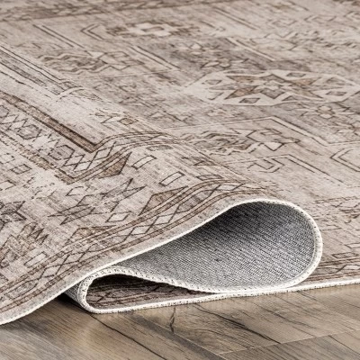 NuLOOM Amie Persian Border Machine Washable Area Rug - Image 3