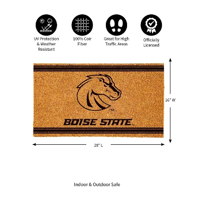 Evergreen Boise State University Logo Turf Mat, Brown- 28 X 16 Inches Indoor Outdoor Doormat - Image 2