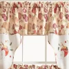 Urban Embroidered Apple Tier And Valance 60" X 36" Beige By Ramallah Trading