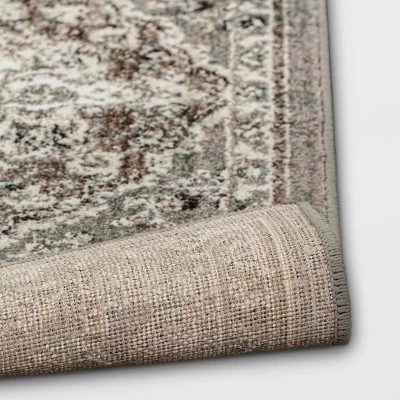 2'x7' Runner Rowland Companion Persian Style Woven Rug Gray - Threshold™ - Image 3